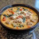 Creamy Parmesan Italian Sausage Soup