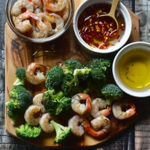 Honey Garlic Shrimp Sausage and Broccoli