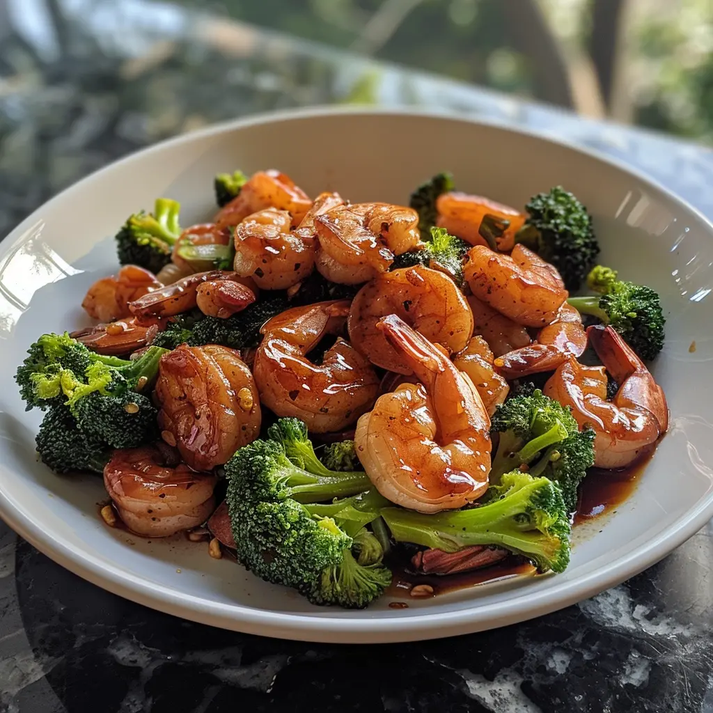 Honey Garlic Shrimp Sausage and Broccoli