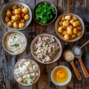 Tater Tot Breakfast Bowl with Sausage Gravy