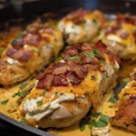 cream cheese and bacon stuffed doritos chicken