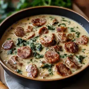 creamy parmesan italian sausage soup