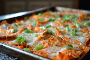 Buffalo Chicken Sheet Pan Quesadilla
