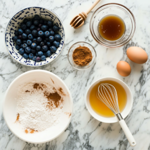 healthy blueberry muffins ingredients
